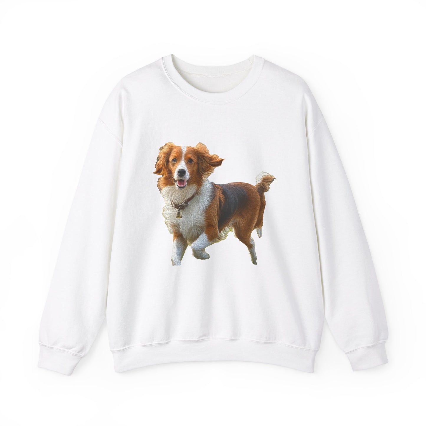 Nederlandse Kooikerhondje Unisex 50/50 Crewneck Sweatshirt