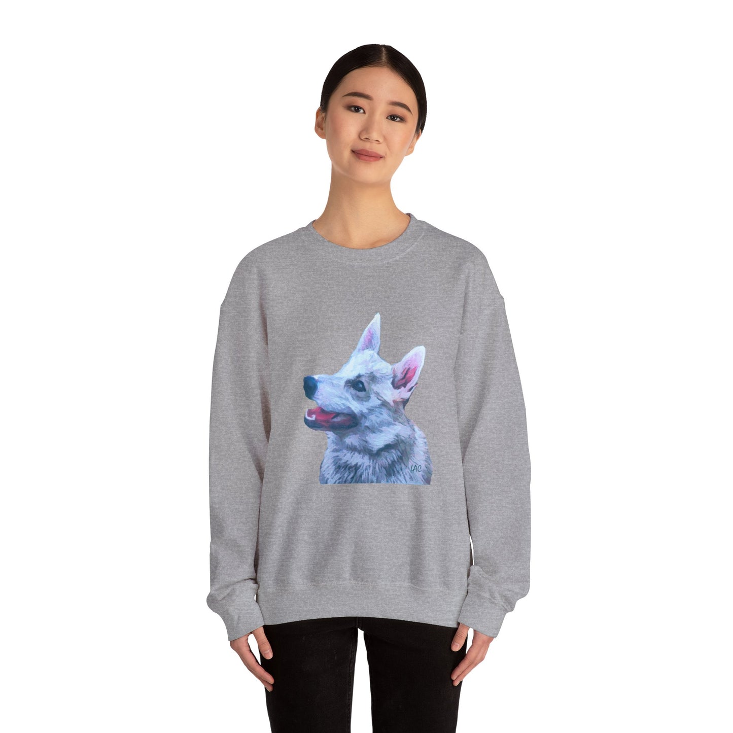 Norwegian Buhund Unisex 50/50 Crewneck Sweatshirt