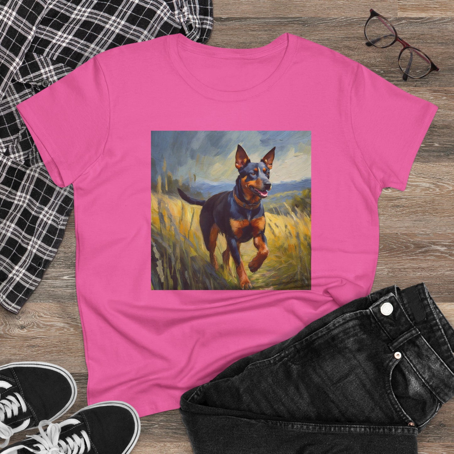Lancashire Heeler Women's Midweight Cotton Tee