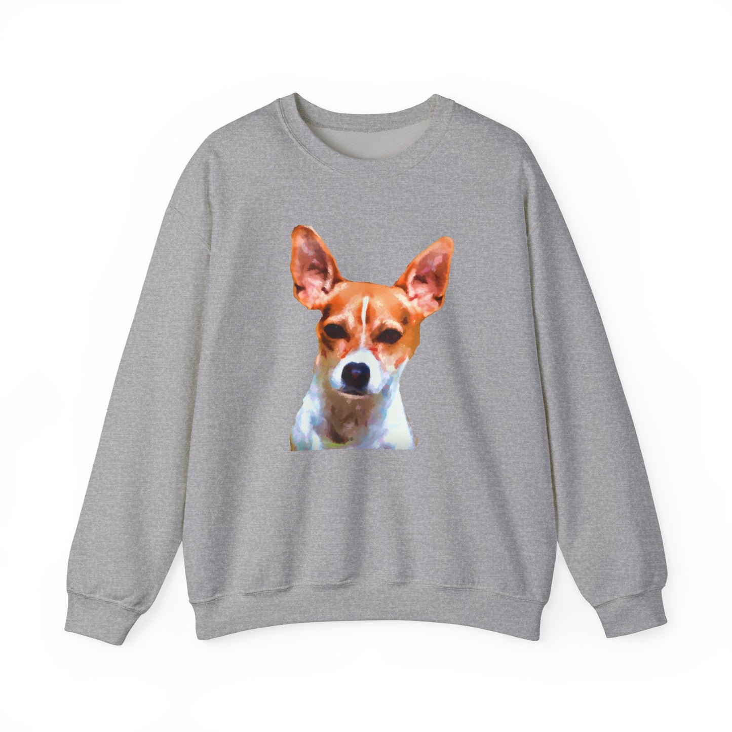 Rat Terrier Unisex 50/50 Crewneck Sweatshirt