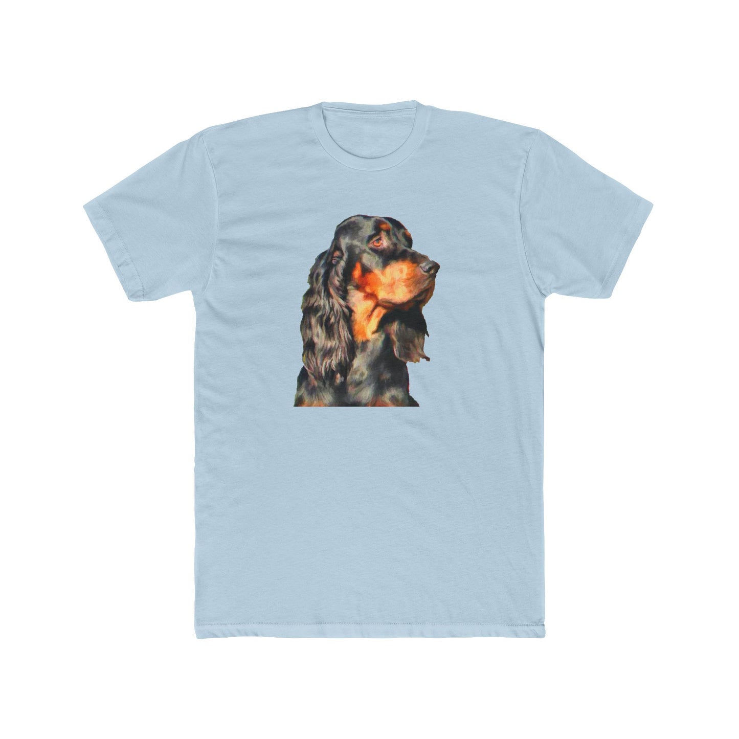 Gordon Setter 'Angus' Men's Fitted Cotton Crew Tee