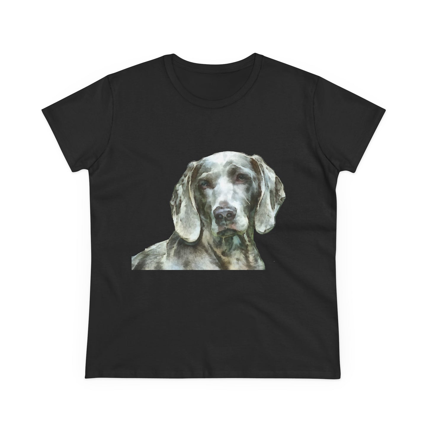 Weimaraner 'Greyson' Women's Midweight Cotton Tee
