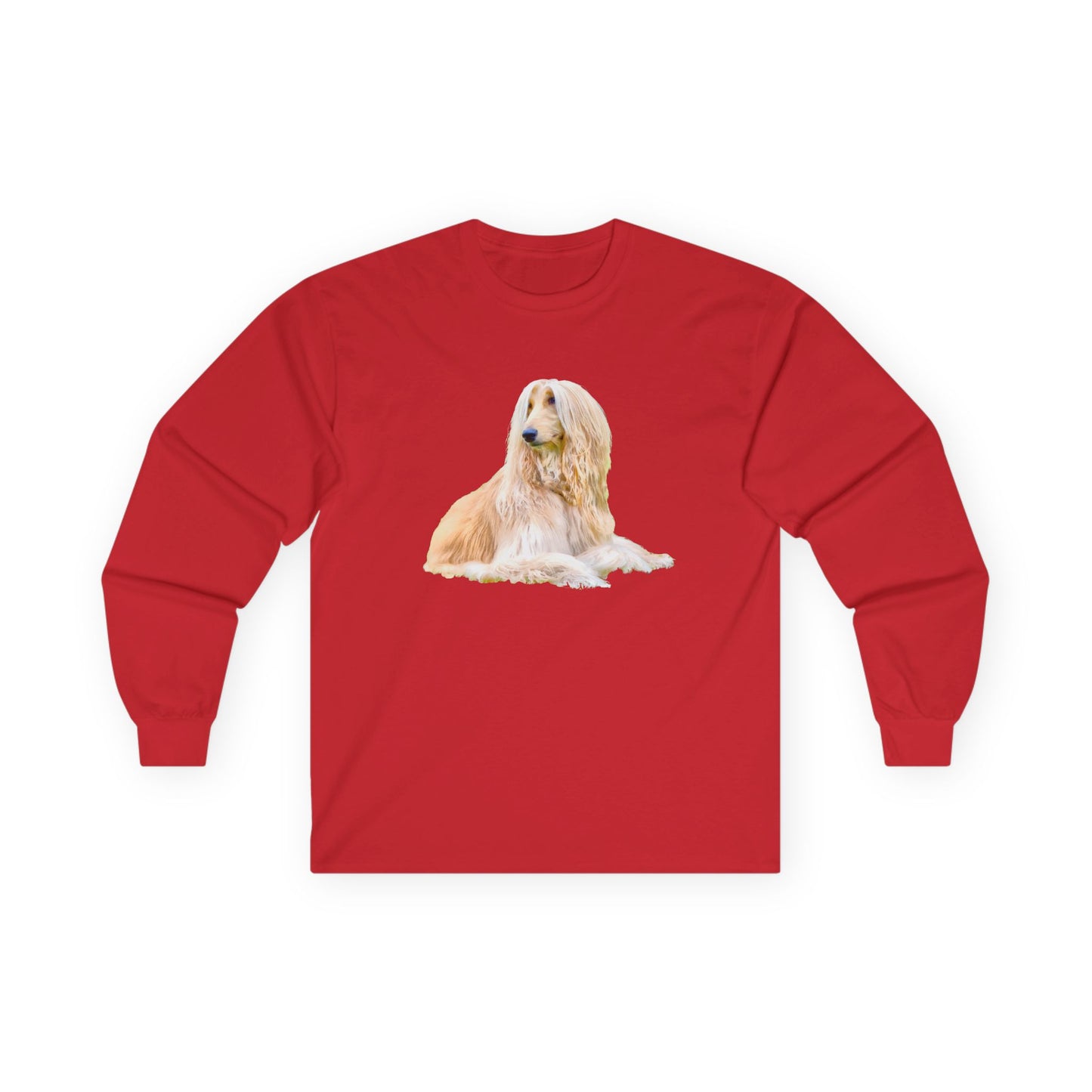Afghan Hound Cotton Long Sleeve Tee - A Touch of Elegance