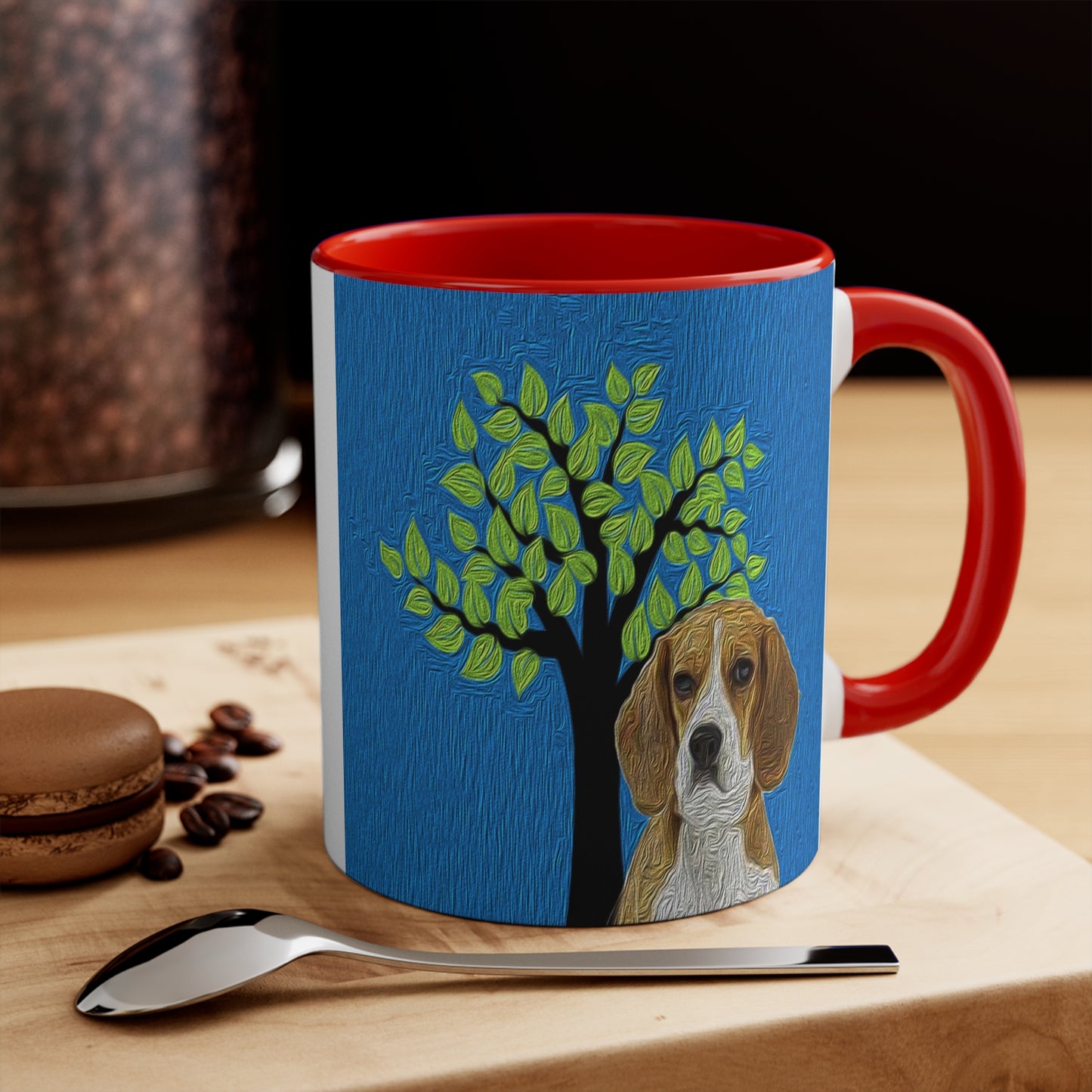 Beagle 'Hopper' 11oz Ceramic Accent Mug: Sip in Style