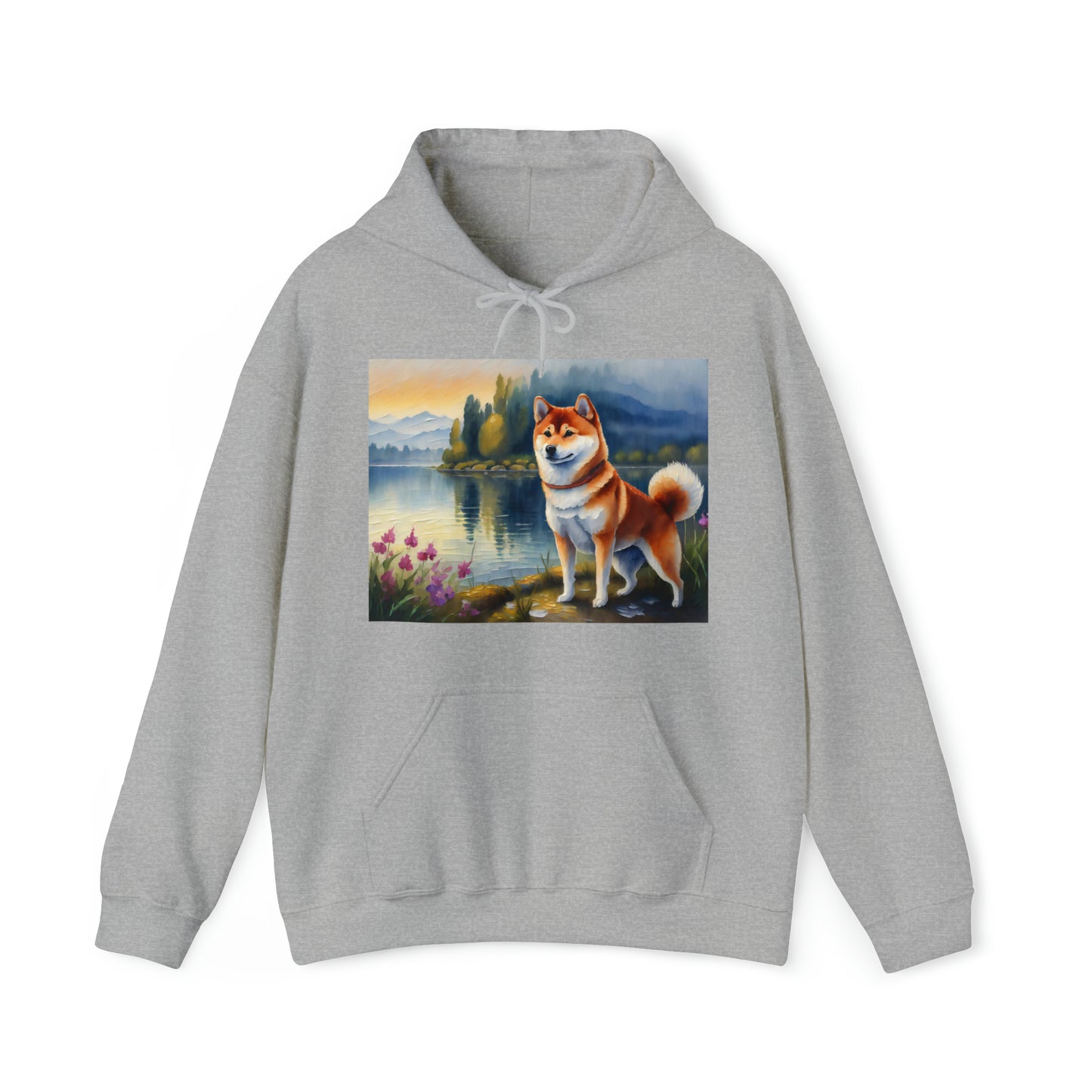 Shiba Inu Unisex 50/50 Hooded Sweatshirt