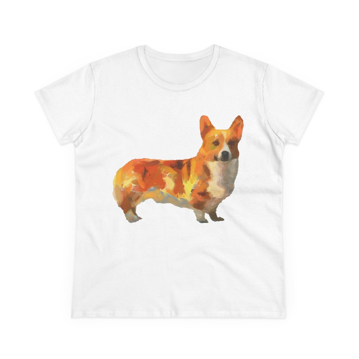 Pembroke Welsh Corgi Women's Midweight Cotton Tee