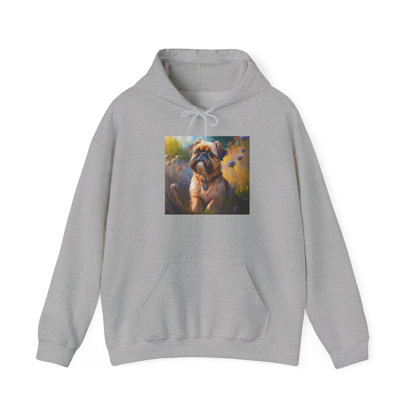 Brussels Griffon Unisex 50/50 Hooded Sweatshirt