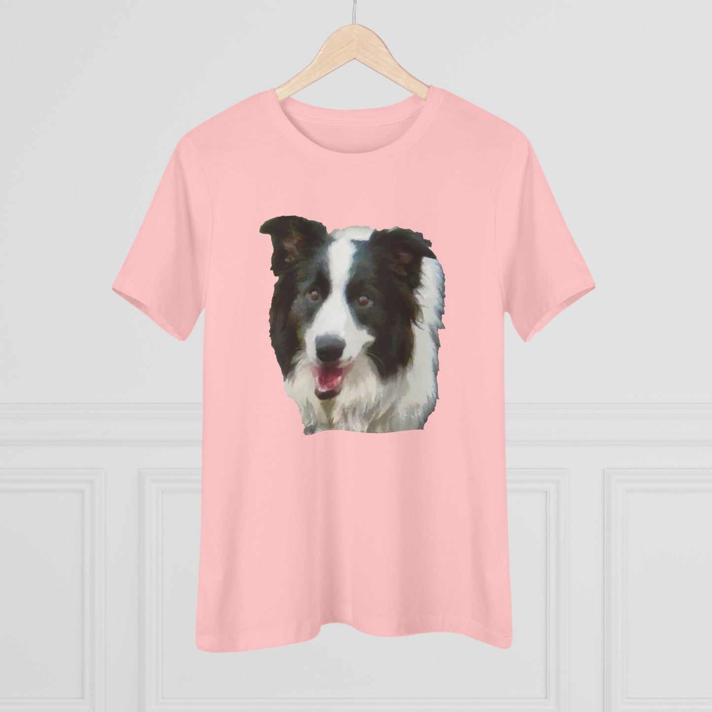Border Collie 'Archie' Women's Relaxed Fit Cotton Tee