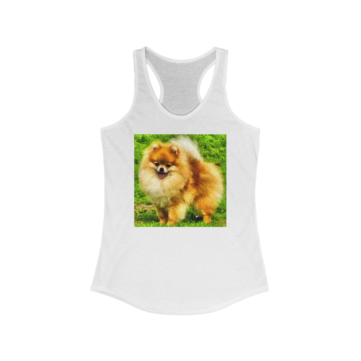 Pomeranian 'Pom Pom' Women's Racerback Tank