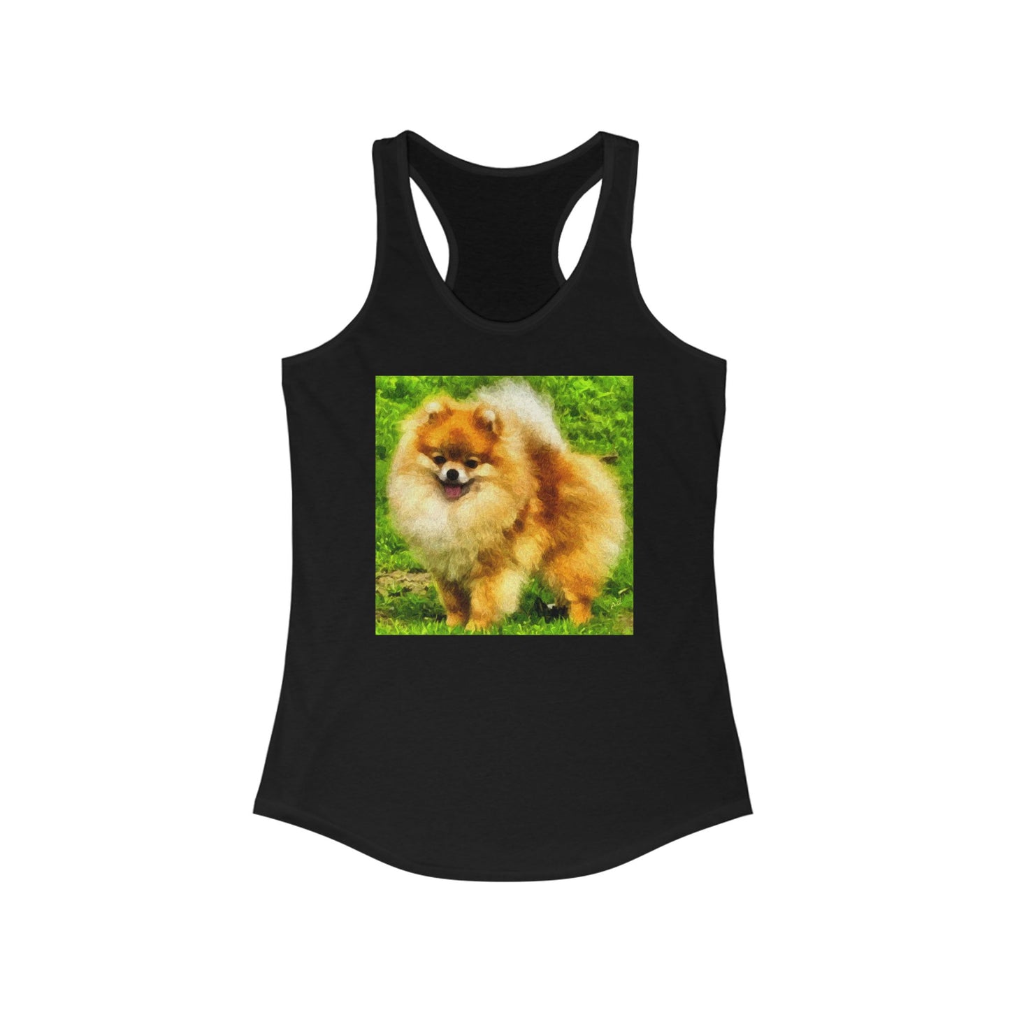 Pomeranian 'Pom Pom' Women's Racerback Tank