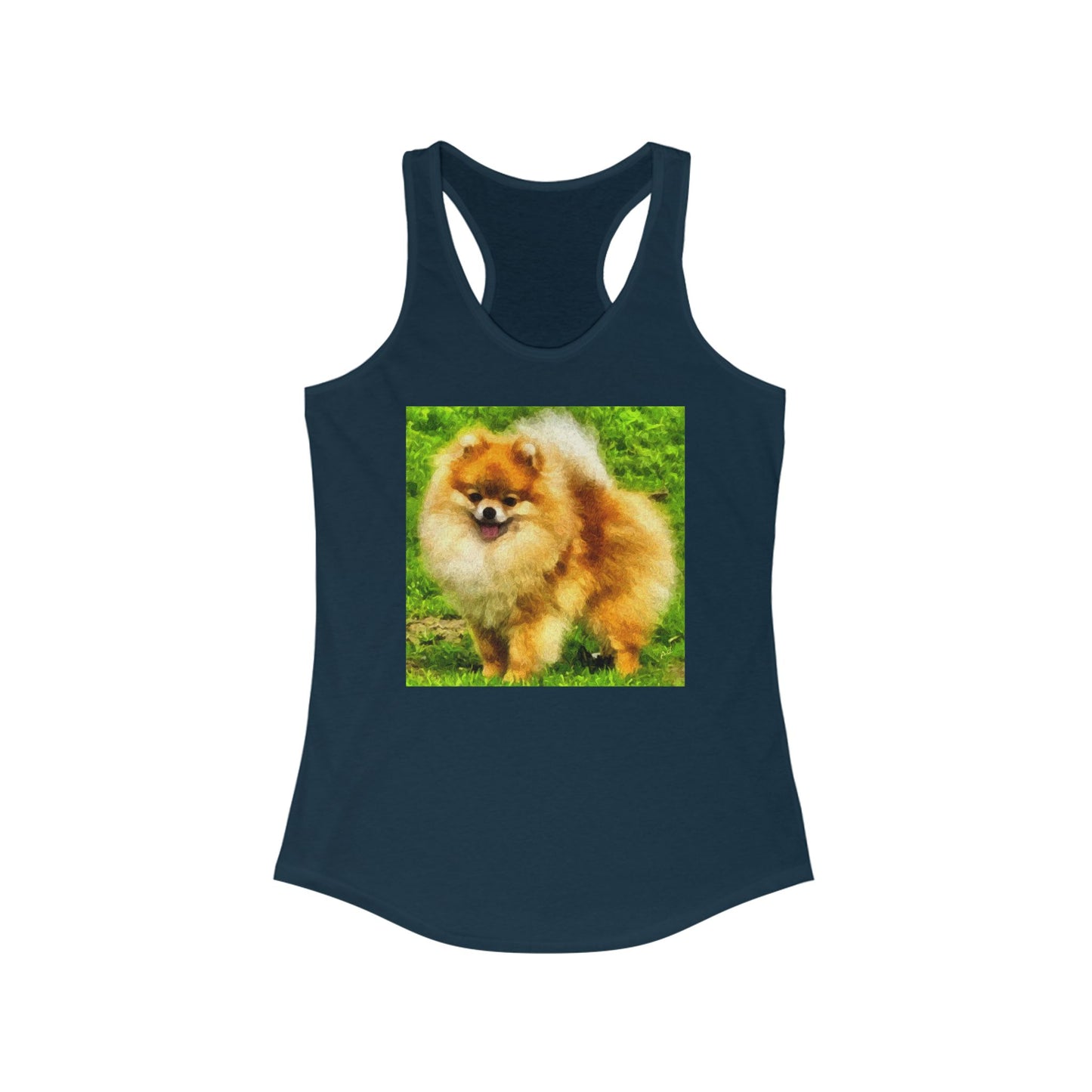 Pomeranian 'Pom Pom' Women's Racerback Tank