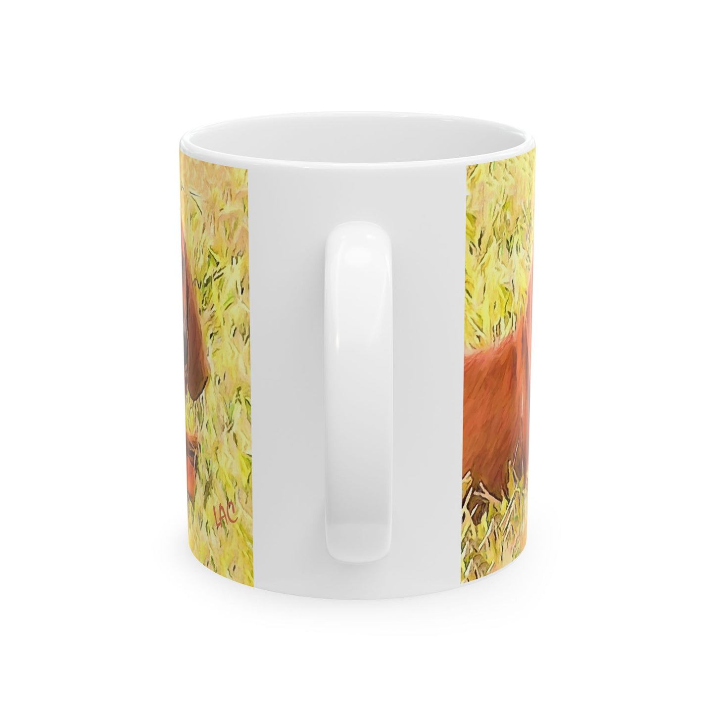 Redbone Coonhound Ceramic Mug 11oz