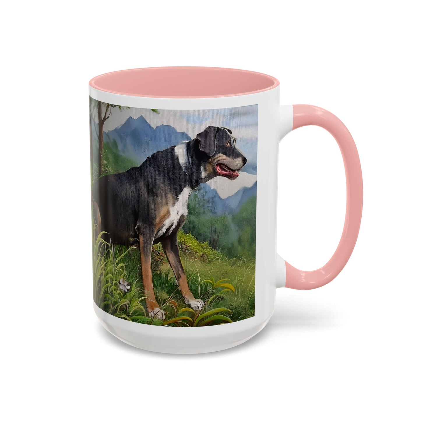 Mountain Cur Ceramic Accent Coffee Mug - 2 Sizes