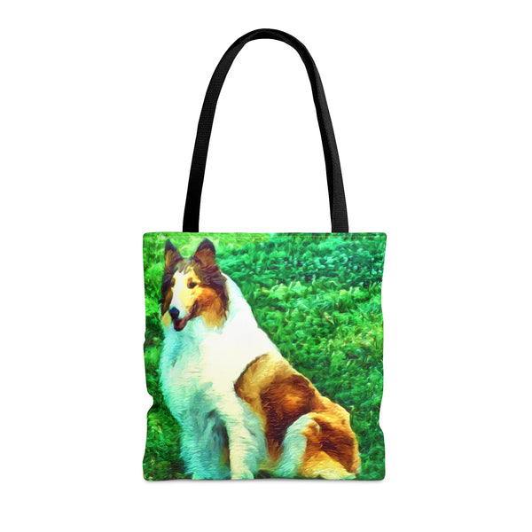 Rough Coated Collie "Ramsey' Tote Bag