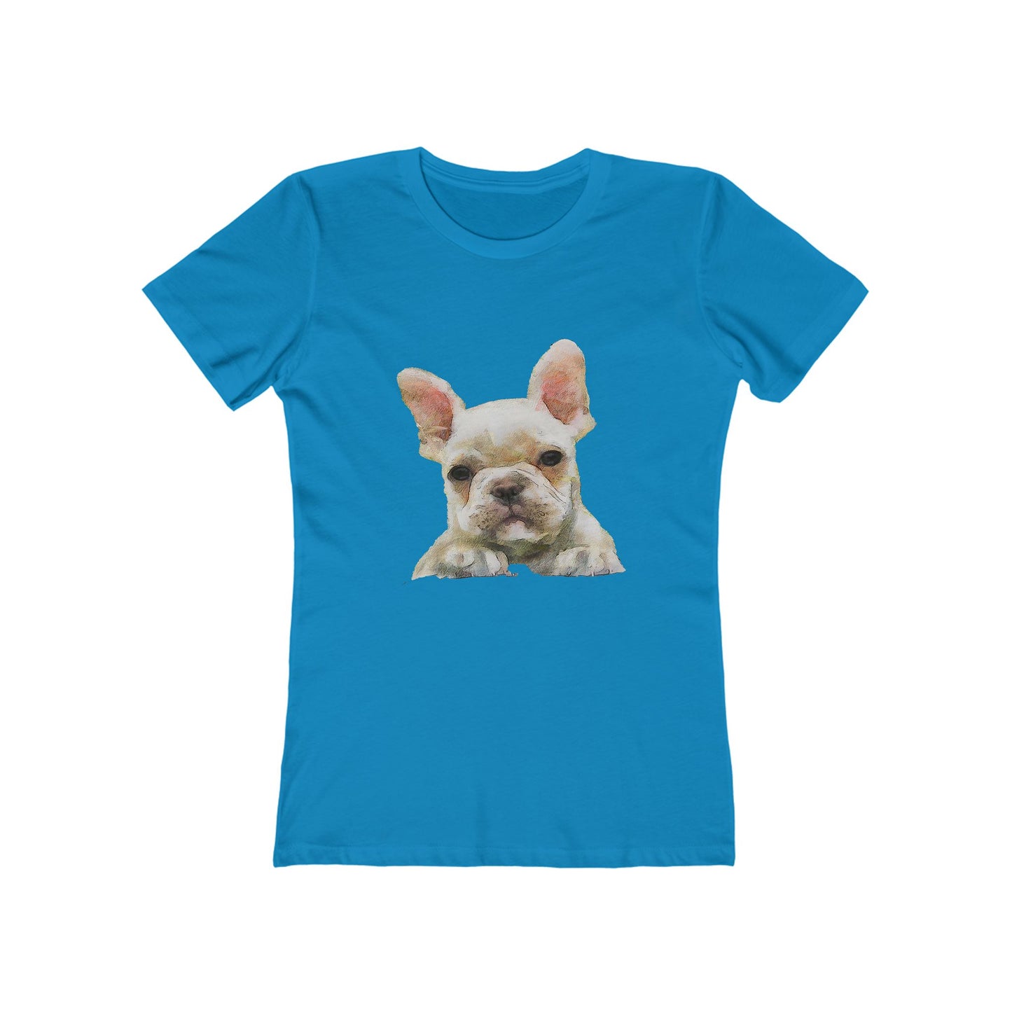 French Bulldog 'Bouvier' Women's Slim Fit Ringspun Cotton T-Shirt