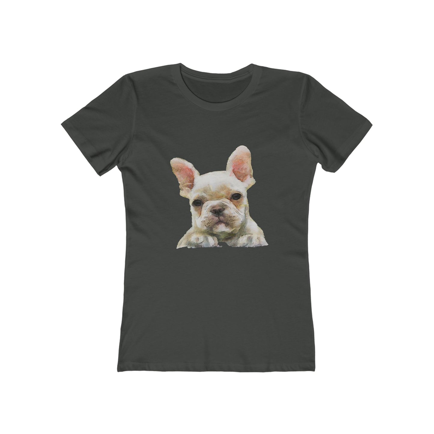 French Bulldog 'Bouvier' Women's Slim Fit Ringspun Cotton T-Shirt