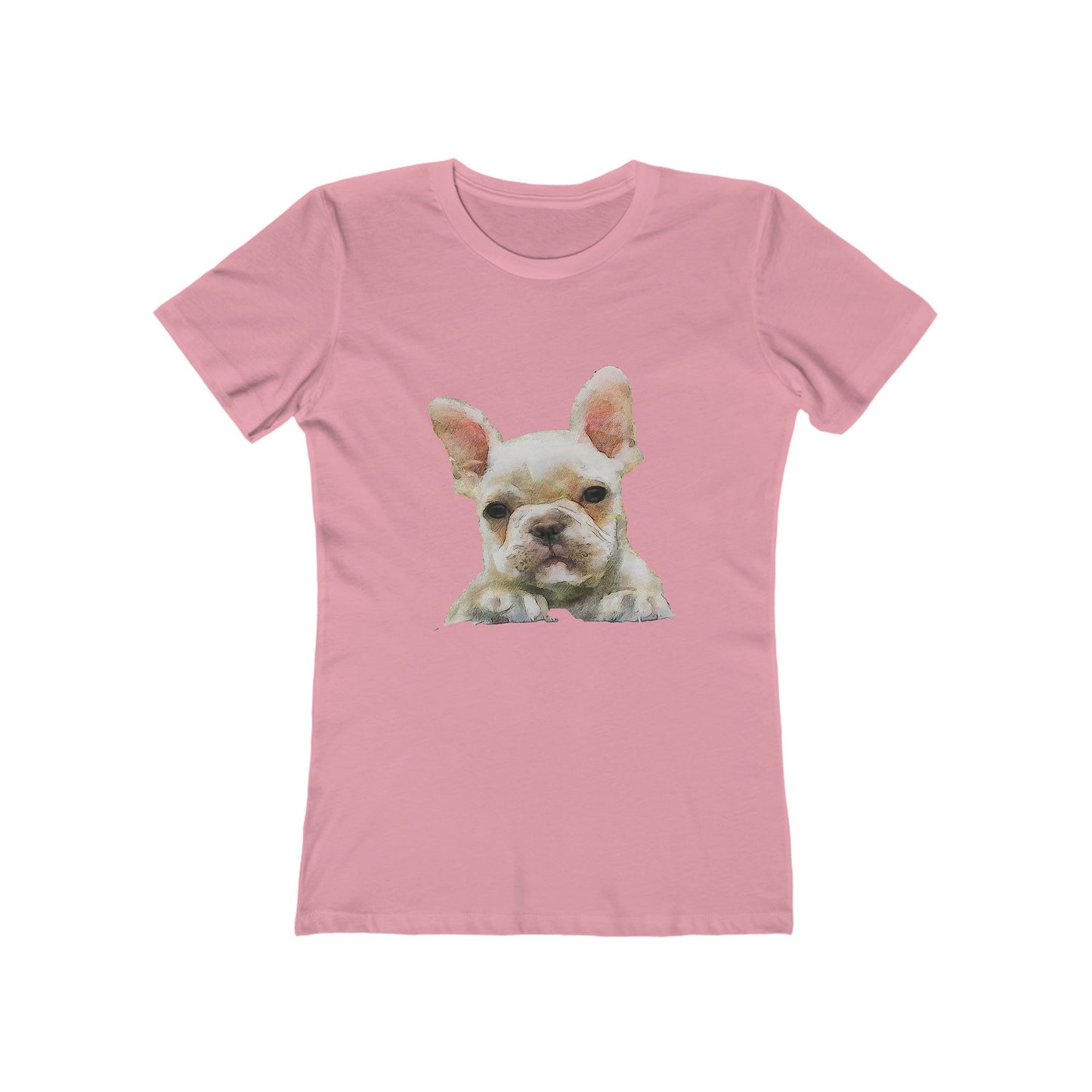 French Bulldog 'Bouvier' Women's Slim Fit Ringspun Cotton T-Shirt