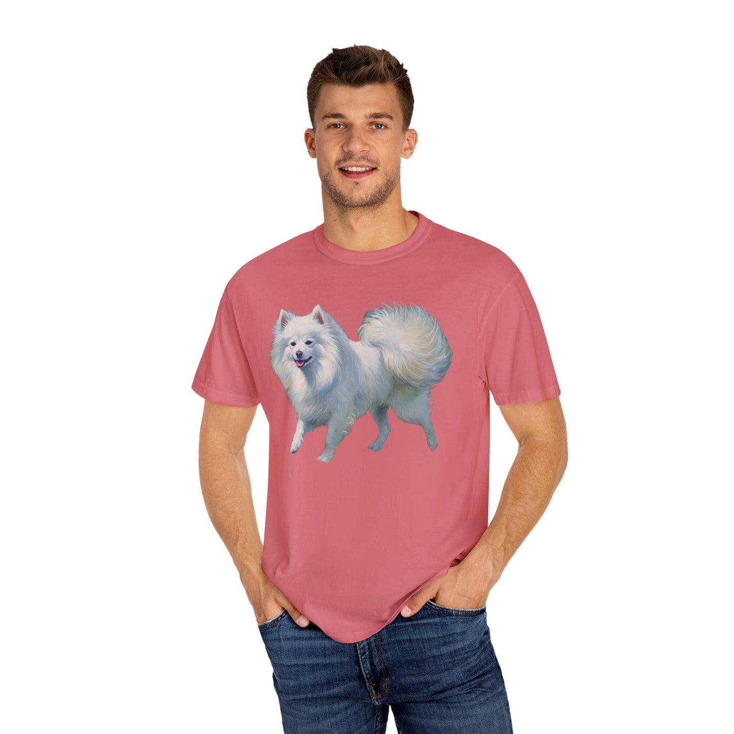 Japanese Spitz - Unisex Relaxed Garment-Dyed T-shirt