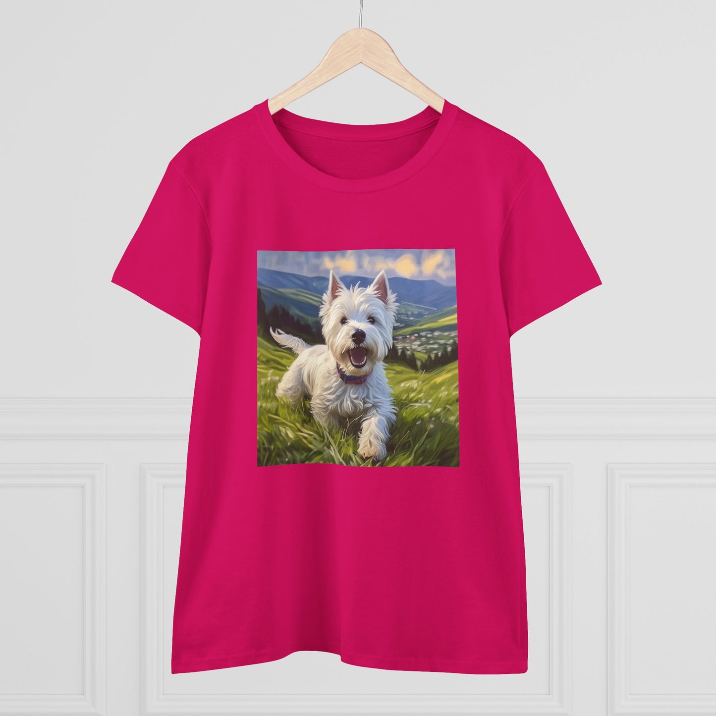 Westie #2 - West Highland Terrier - Women's Midweight Cotton Tee