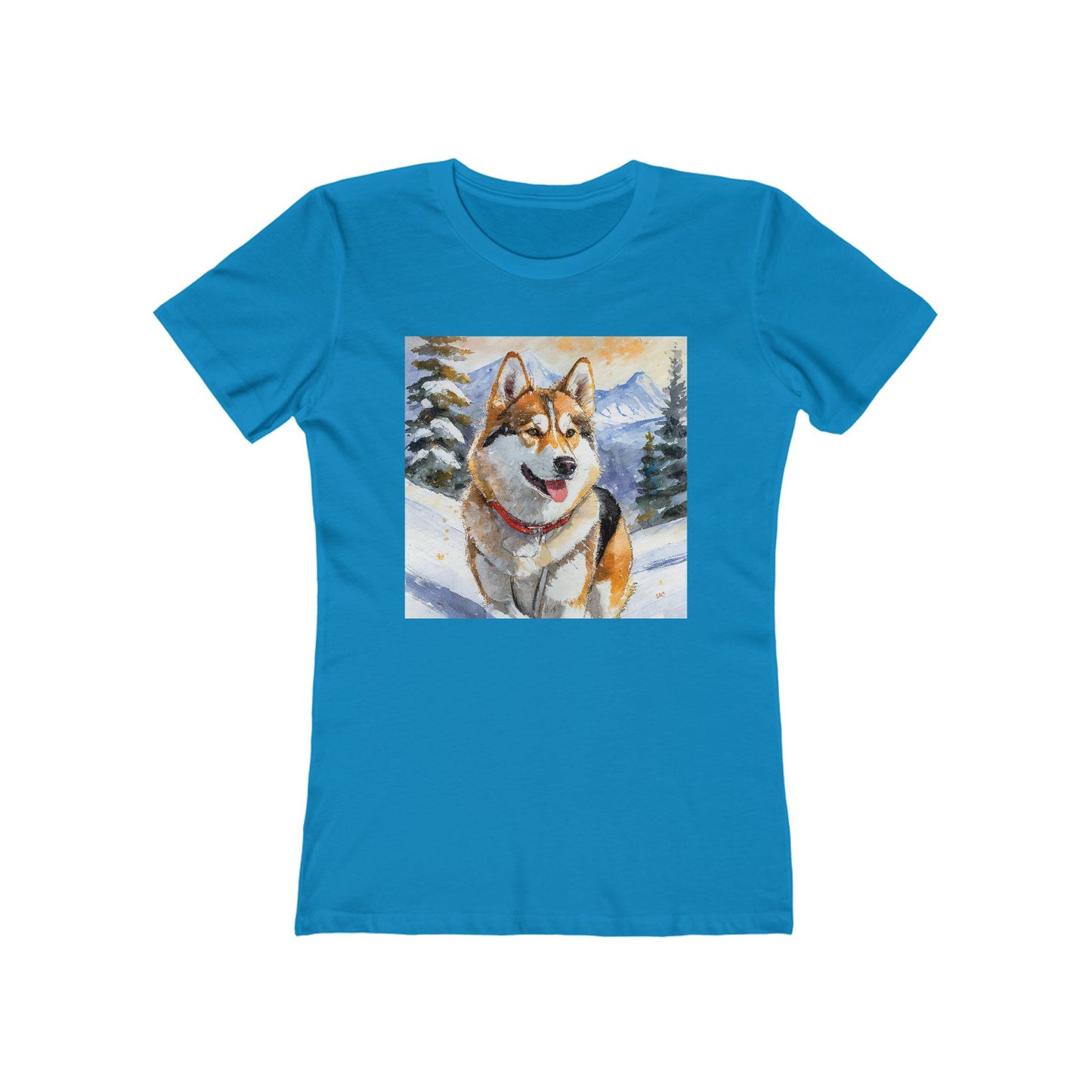 Chinook Sled Dog Women's Slim Fitted Ringspun Cotton Tee