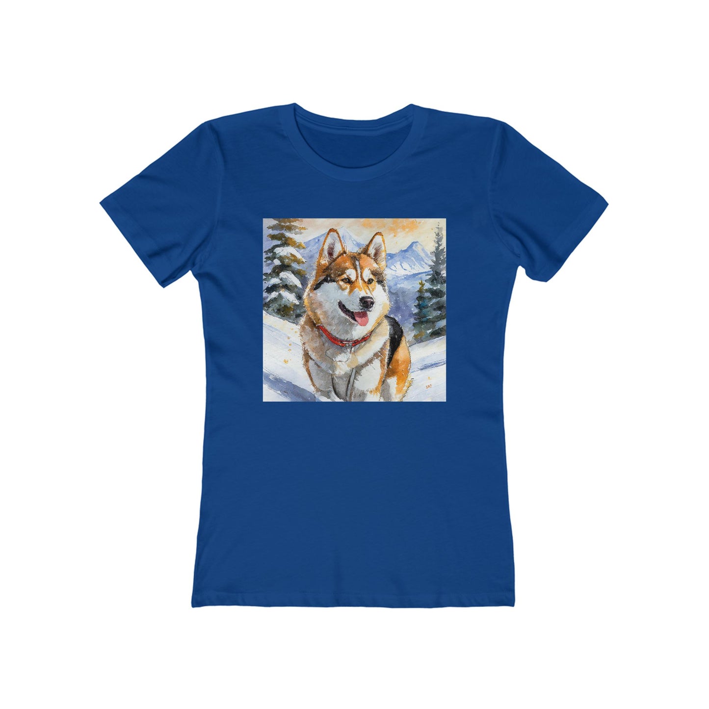 Chinook Sled Dog Women's Slim Fitted Ringspun Cotton Tee