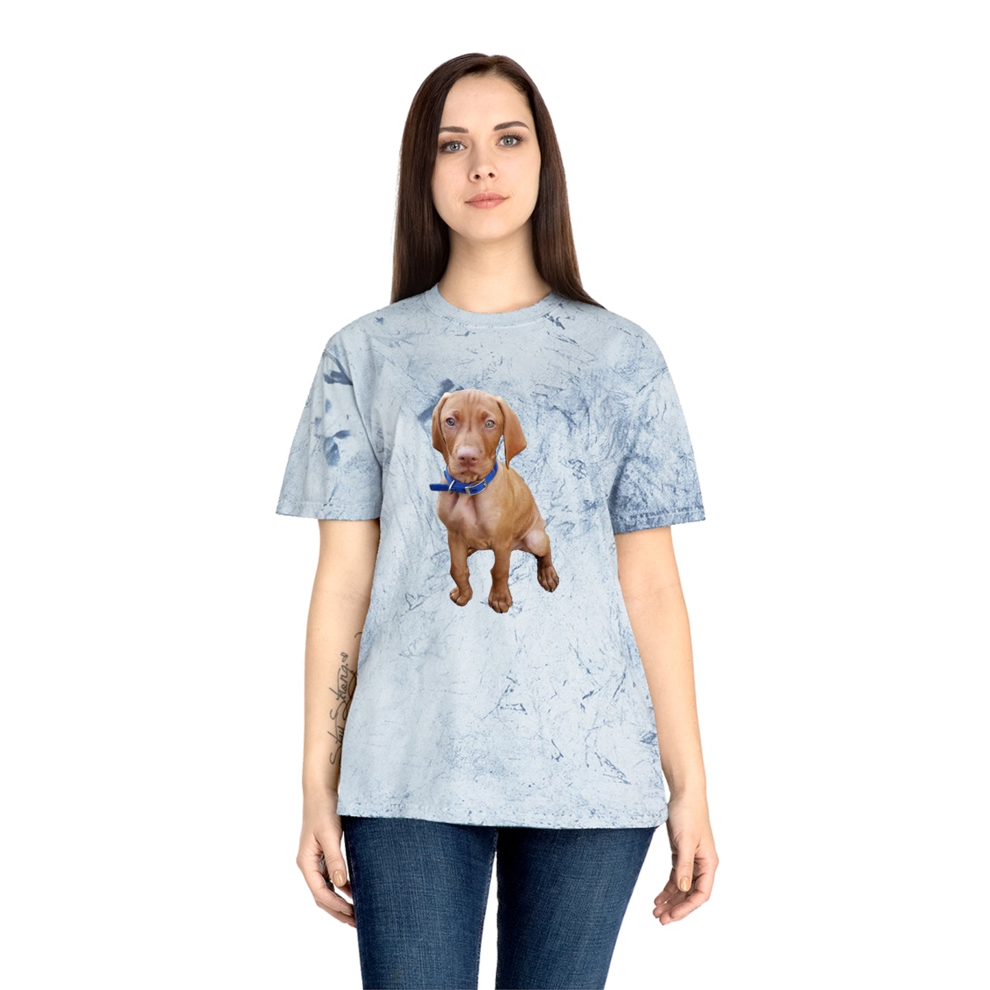 Vizsla 'Augie' Unisex Cotton Color Blast T-Shirt