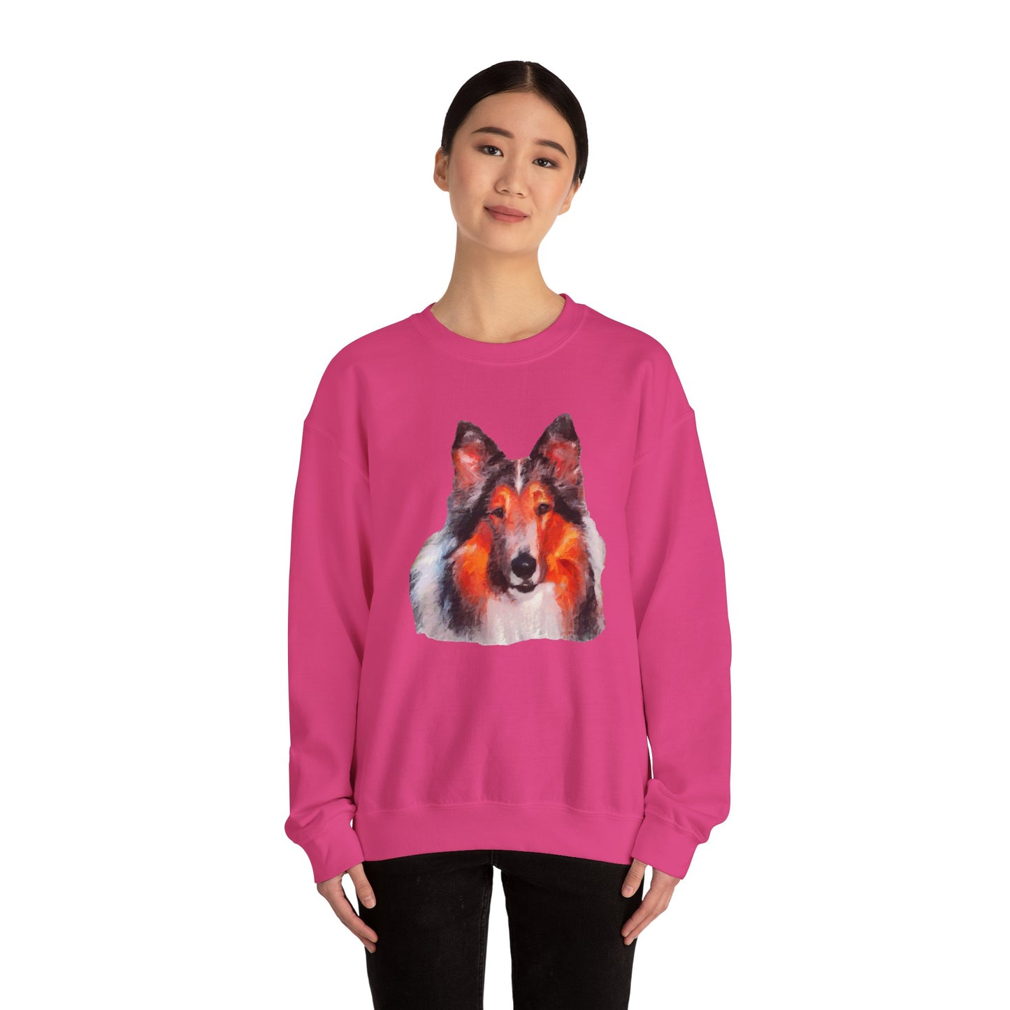 Rough Coated Collie - Cozy Companion Crewneck Sweatshirt