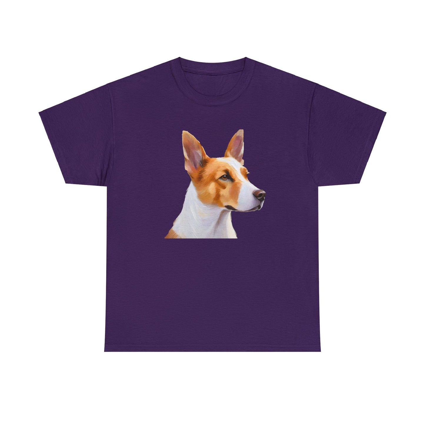 Exquisite Canaan Dog of Israel Fine Art Painting Heavy Cotton Tee
