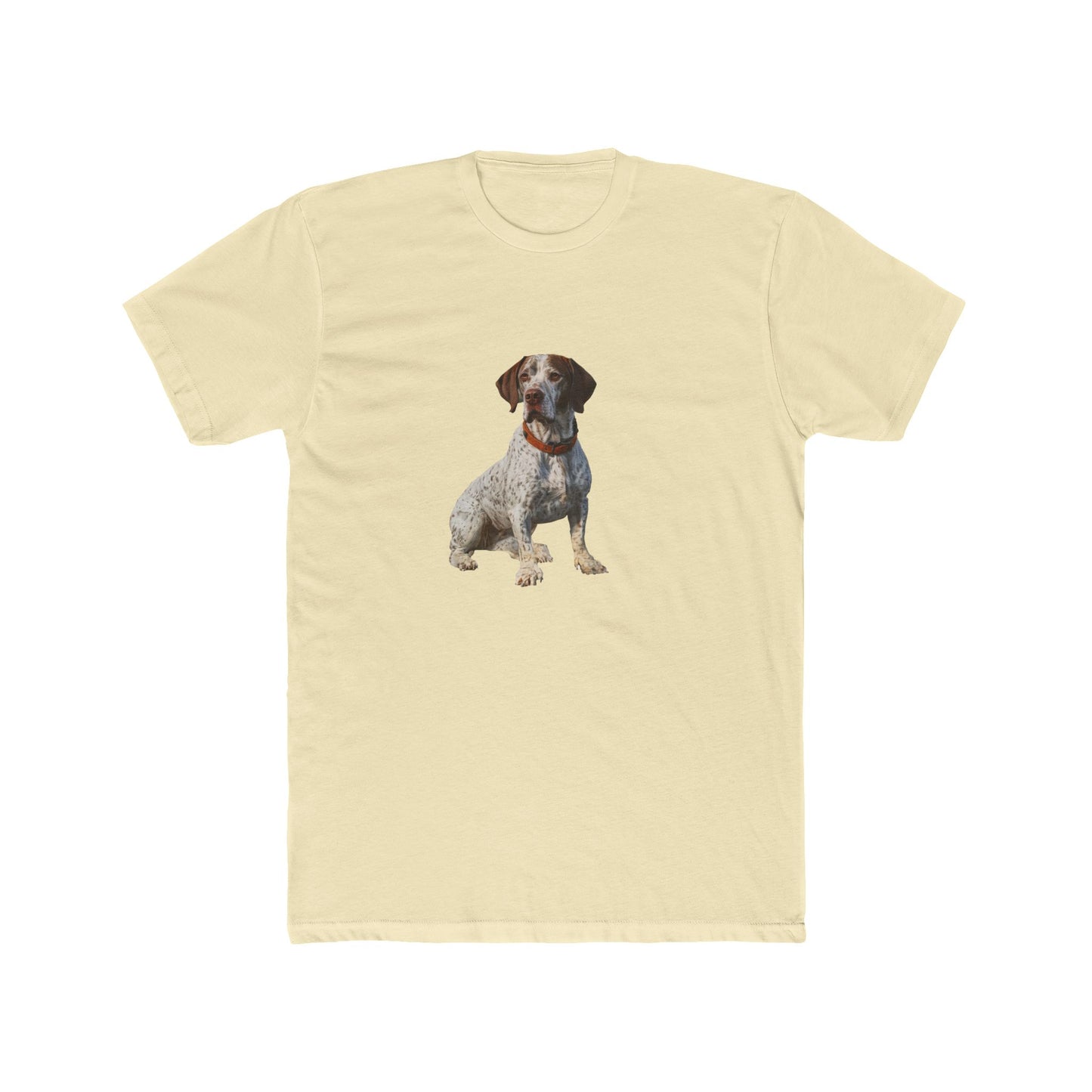 Braque du Bourbonnais - Men's Fitted Cotton Crew Tee