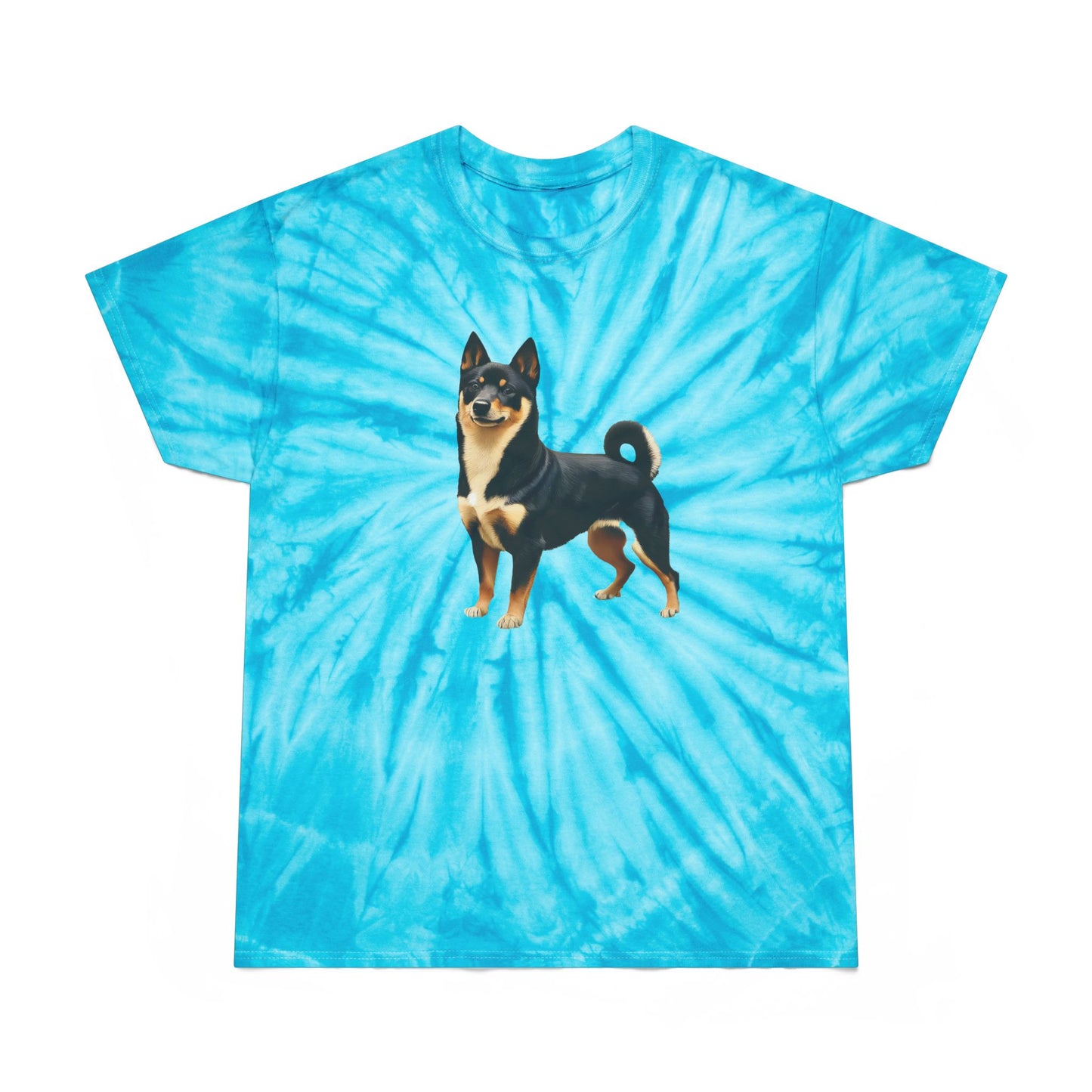 Black & Tan Shiba Inu - Tie-Dye Tee, Cyclone