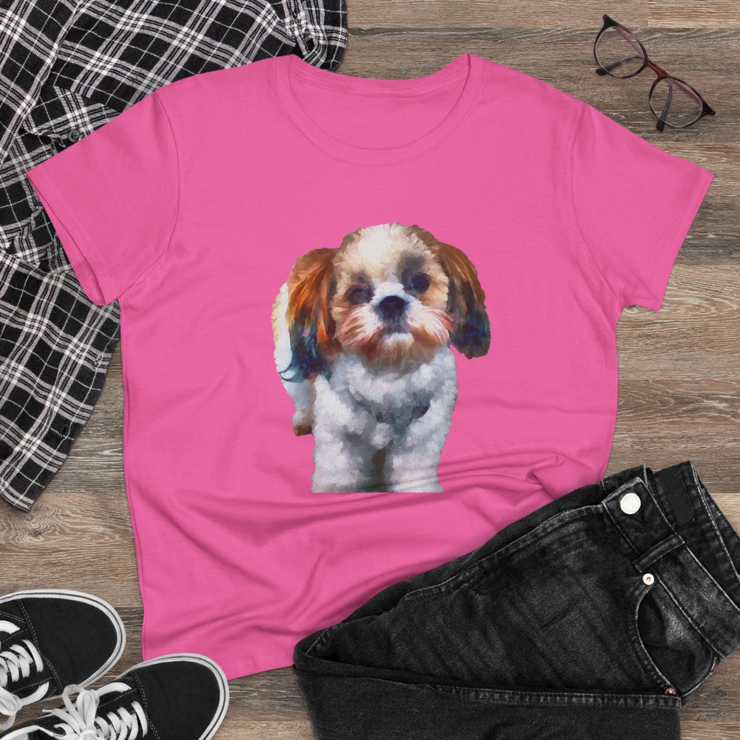 Shih-Tzu Women's Midweight Cotton Tee