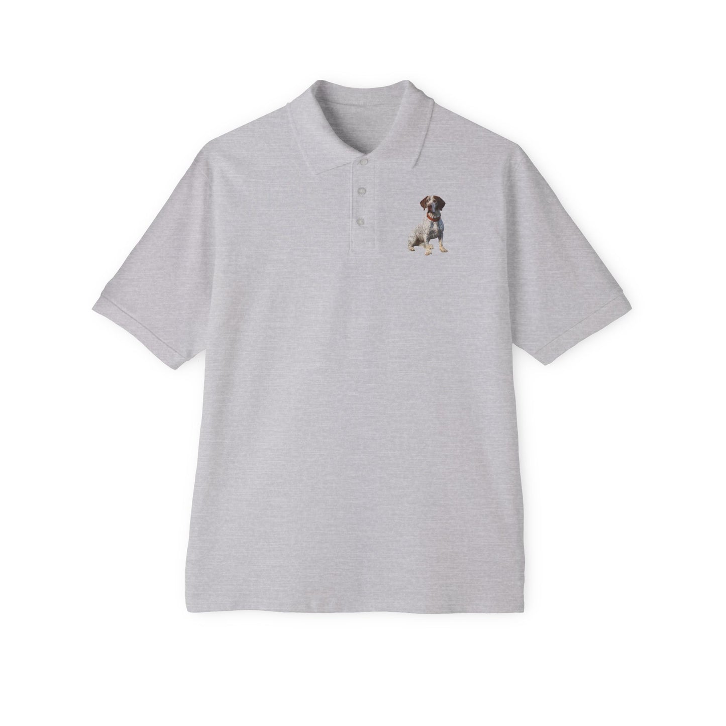 Braque du Bourbonnai - Men's Piqué Polo Shirt