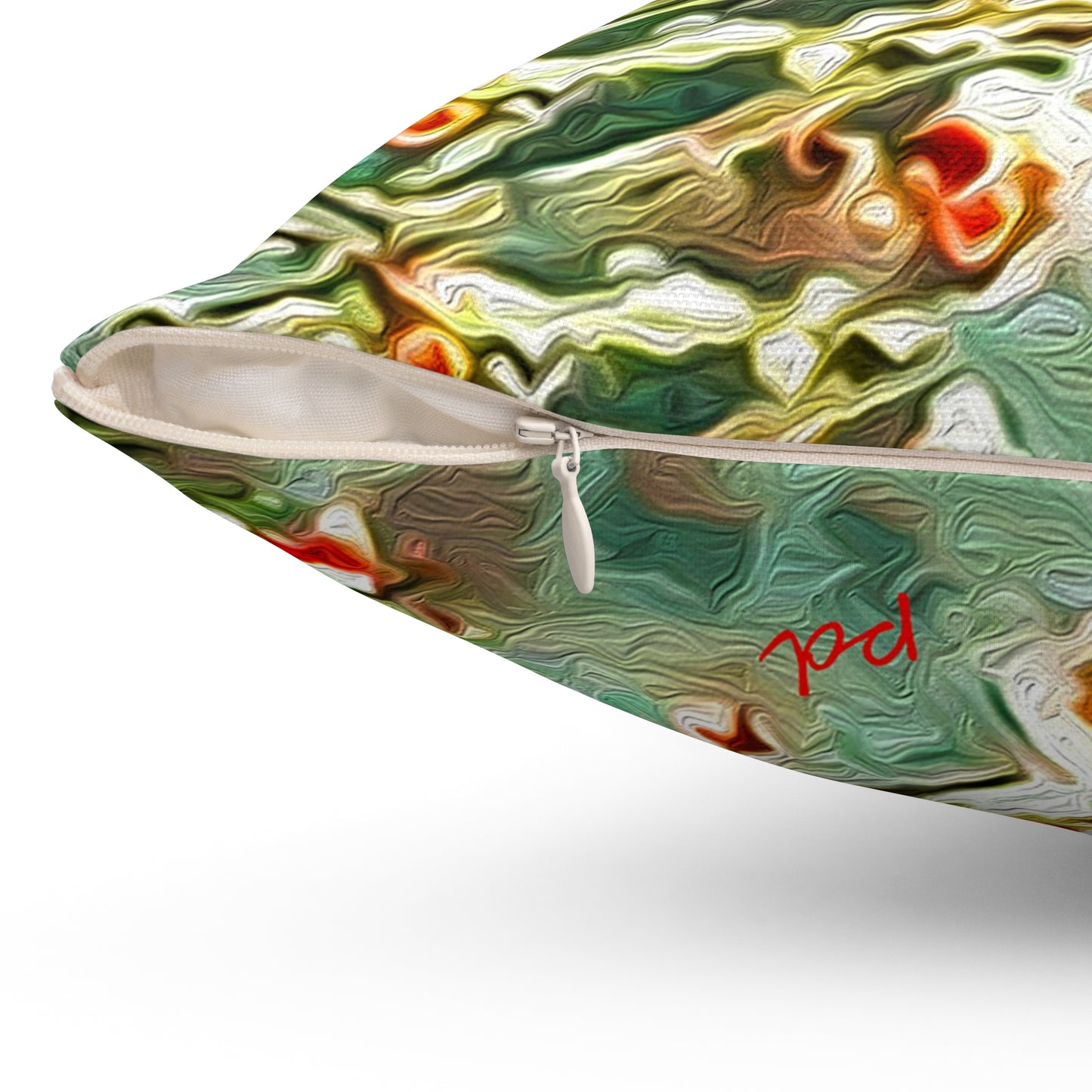 Winter Cardinal -- Spun Polyester Throw Pillow