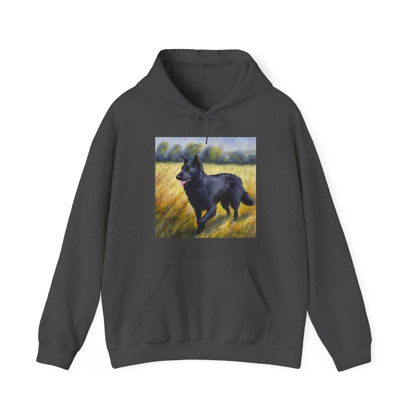 Mudi Unisex 50/50 Hooded Sweatshirt