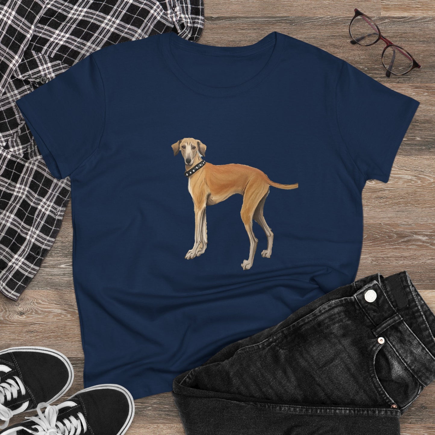 Sloughi - Arabian Greyhound - Women's Midweight Cotton Tee