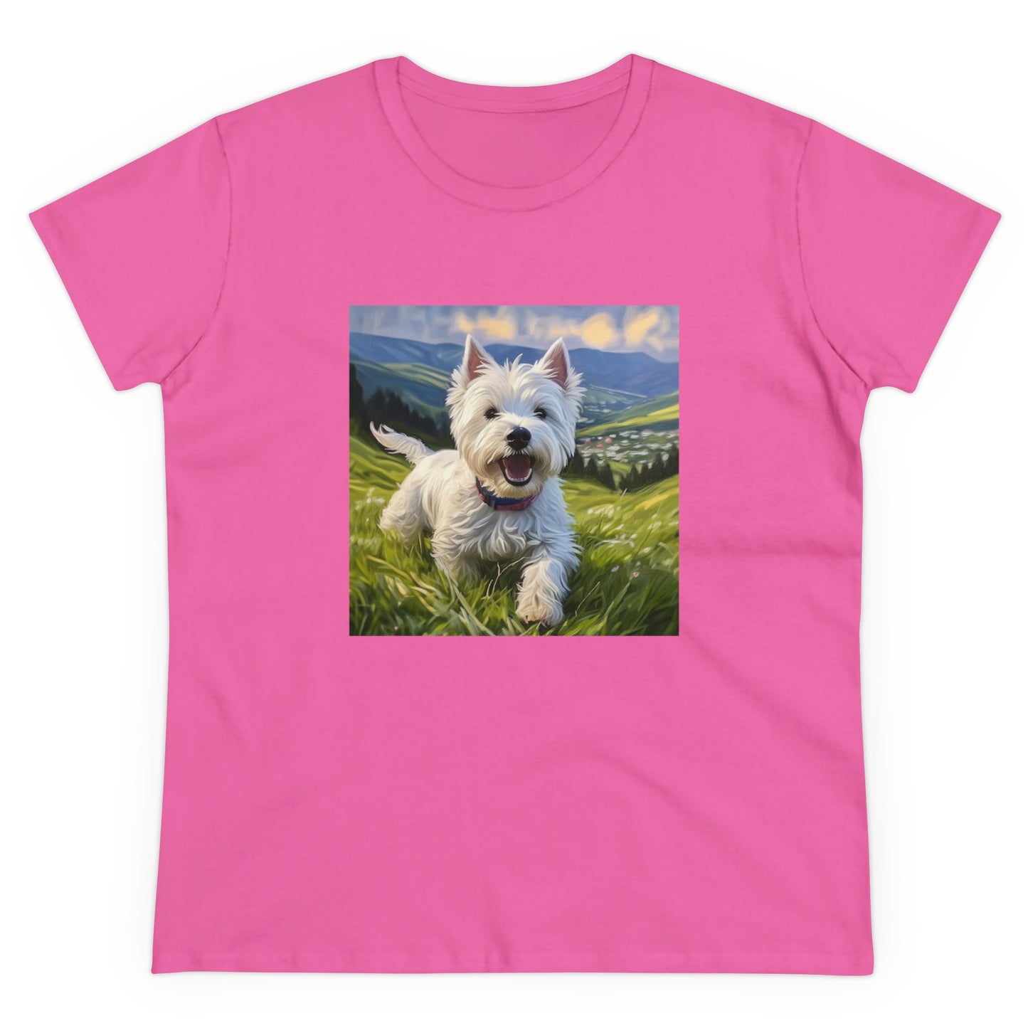 Westie Artistic Painting Women's Cotton Tee