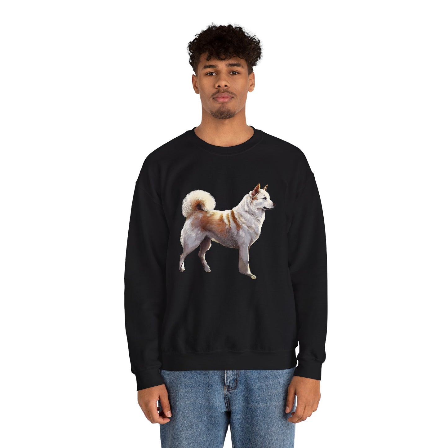 Kishu Ken Unisex 50/50 Crewneck Sweatshirt