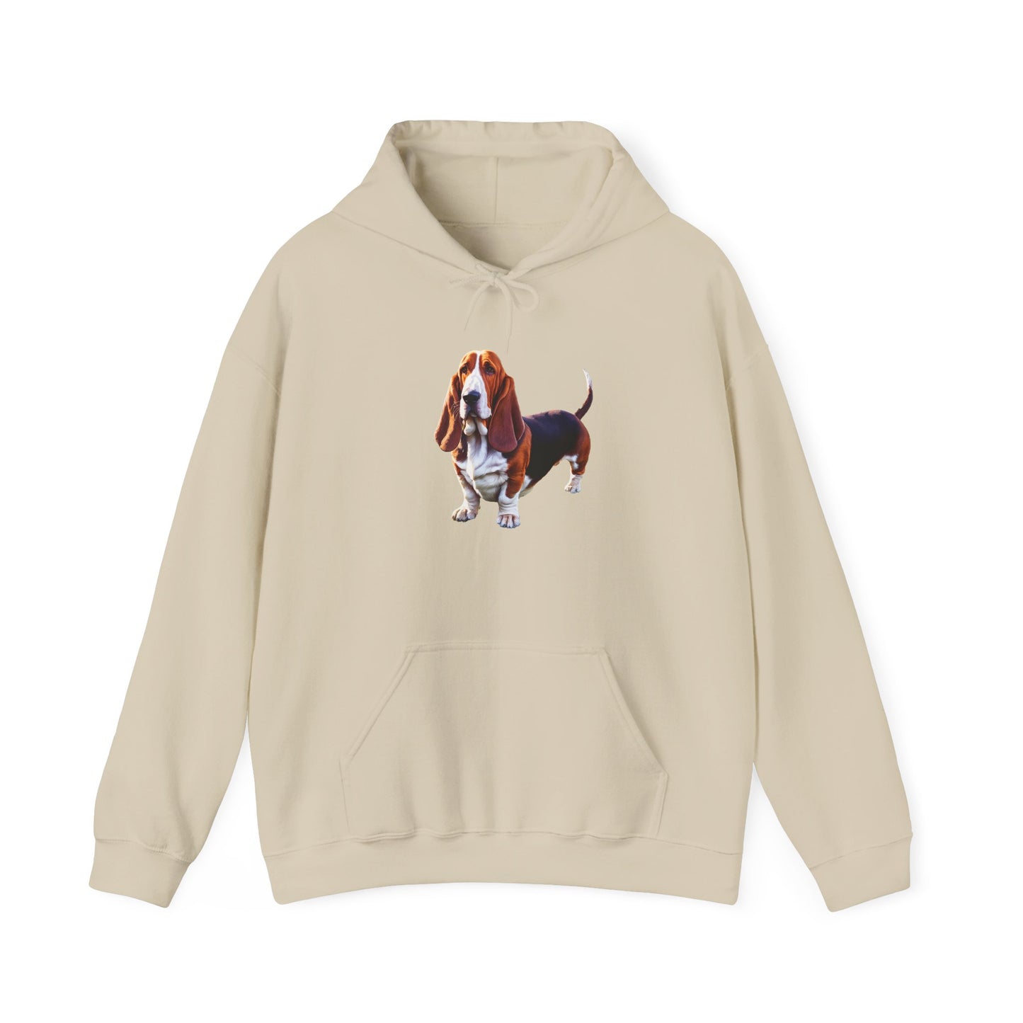 Basset Hound Unisex 50/50 Hooded Sweatshirt