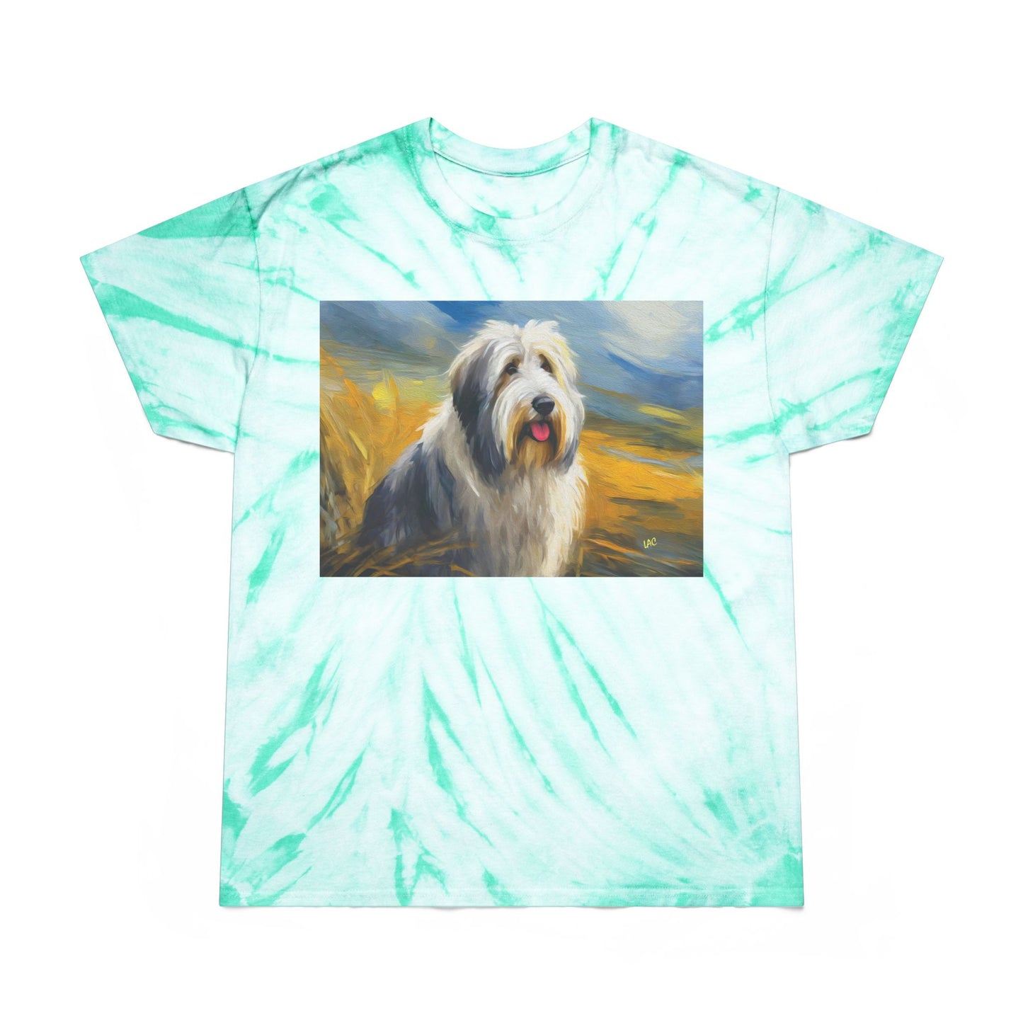 Old English Sheepdog Classic Tie-Dye Tee, Cyclone