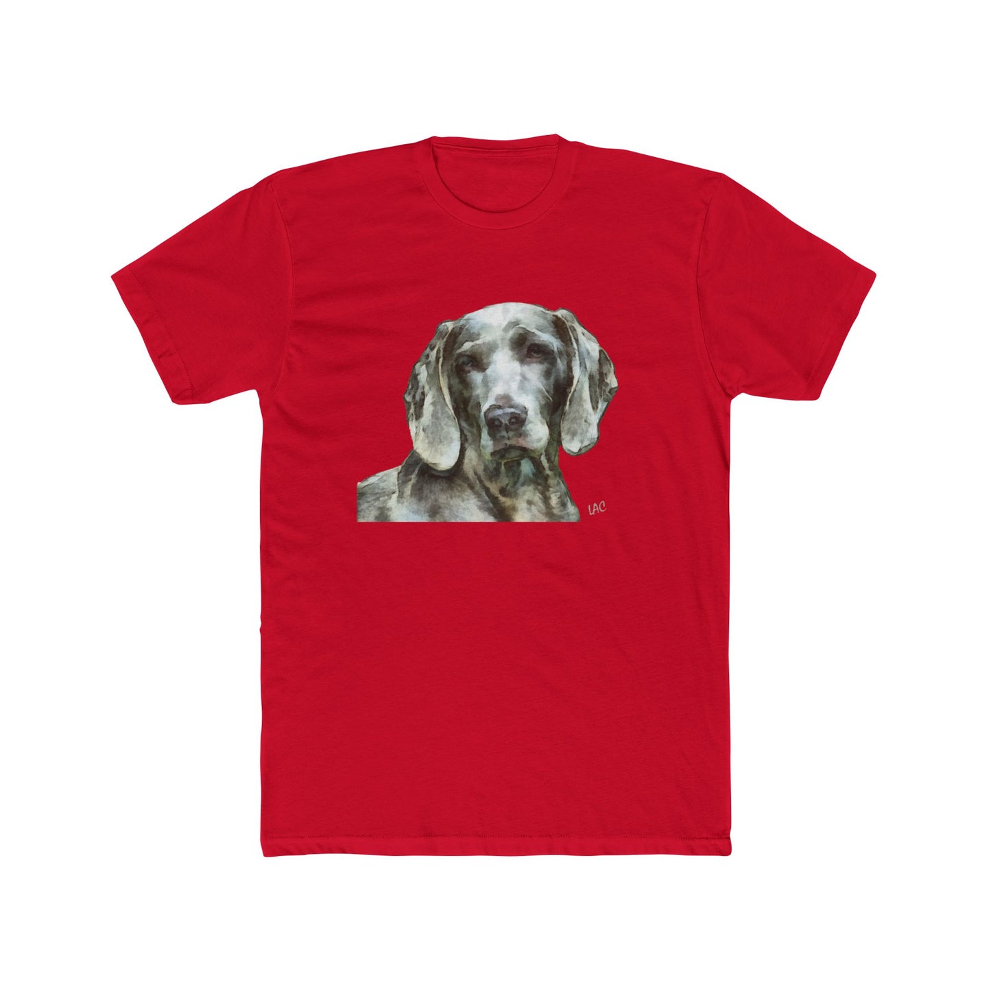 Weimaraner 'Greyson' Men's Cotton Crew Tee