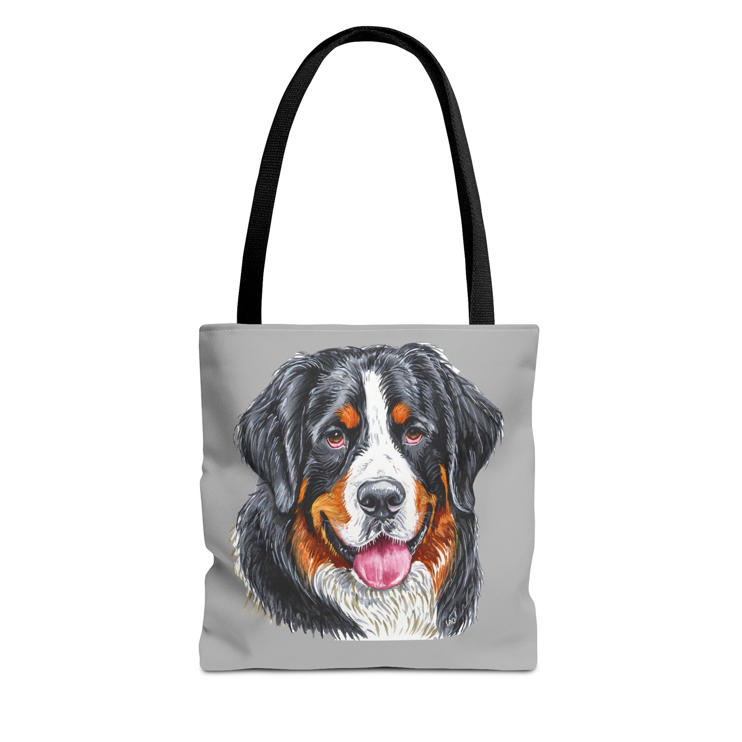 Bernese Mountain Dog Polyester Tote Bag (AOP)