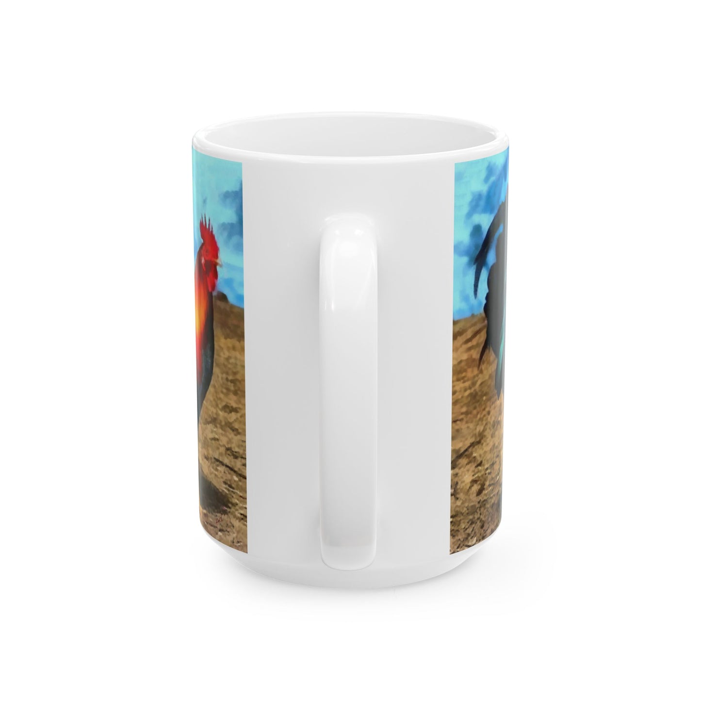 Rooster 'Silas' Ceramic Mug, 2 sizes