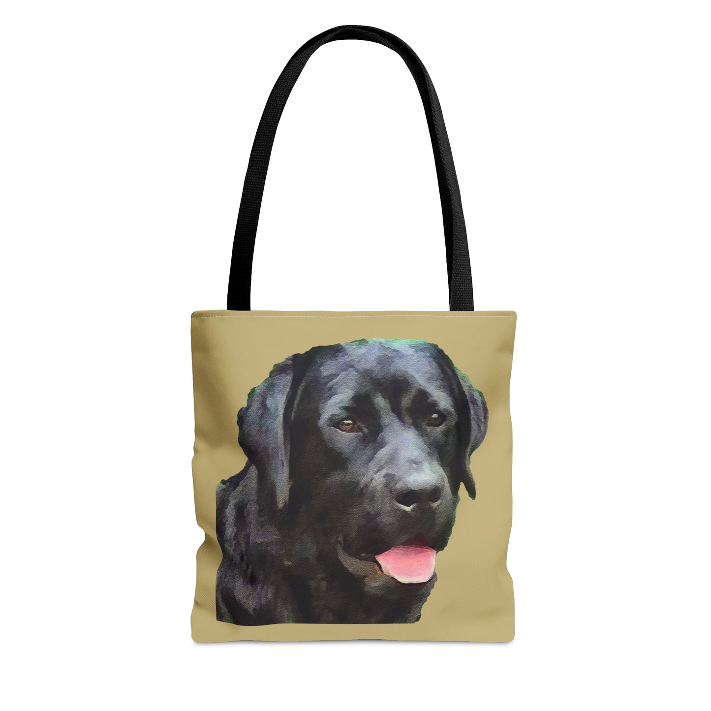 Charming Rizzo Black Labrador Tote Bag