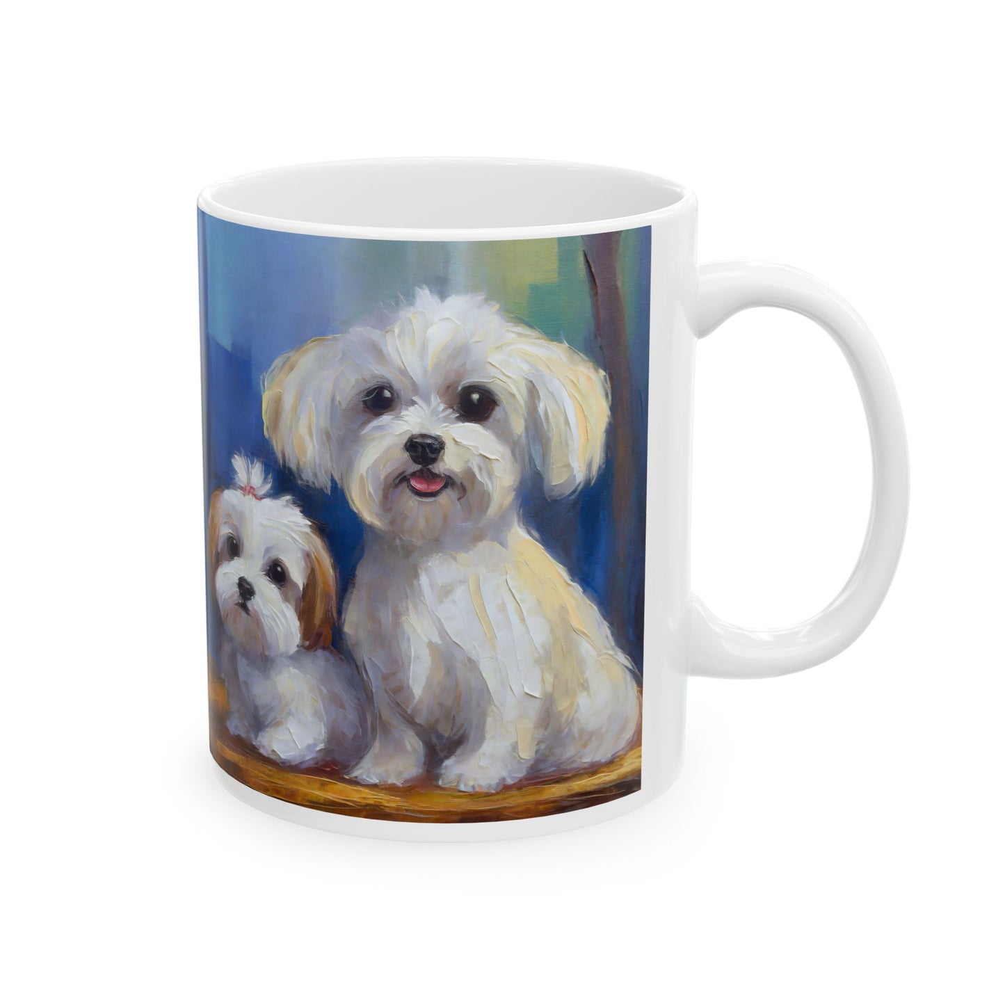 Maltese Puppies Ceramic Mug 11oz