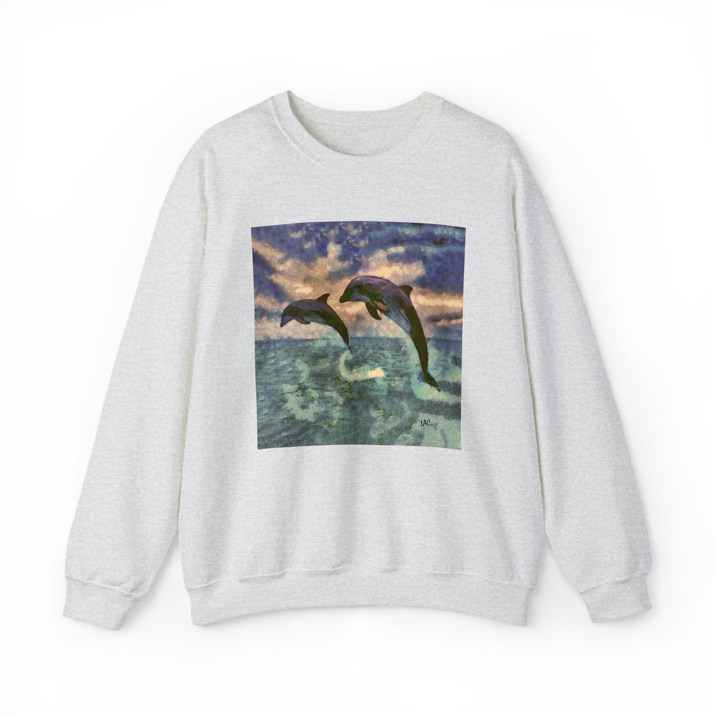 Dolphins 'Flip & Flop' Unisex 50/50 Crewneck Sweatshirt