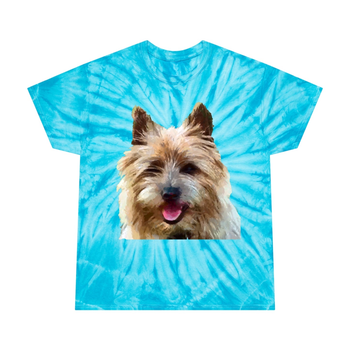 Cairn Terrier Unisex Tie-Dye Tee, Cyclone