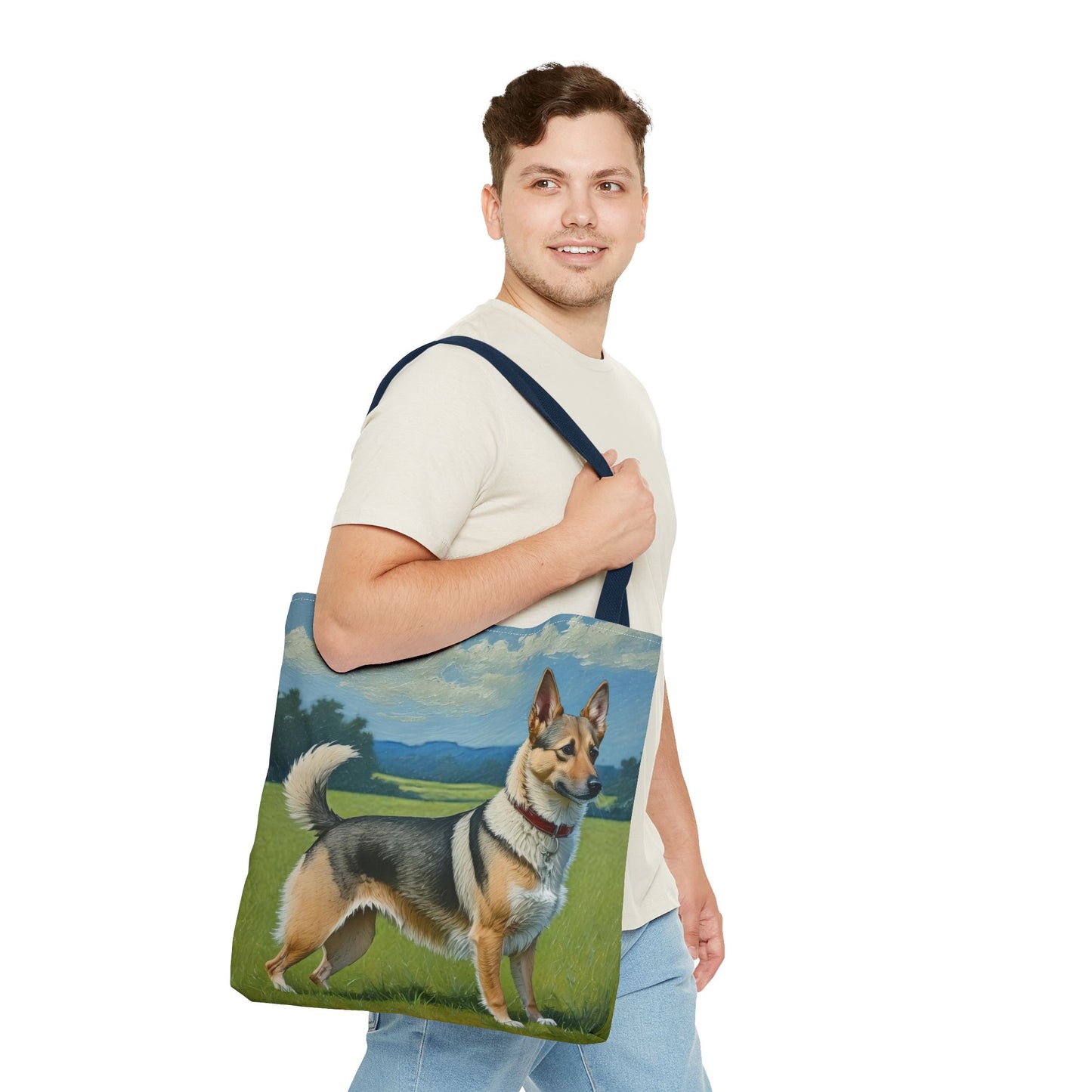 Swedish Vallhund - Polyester Tote Bag (AOP)