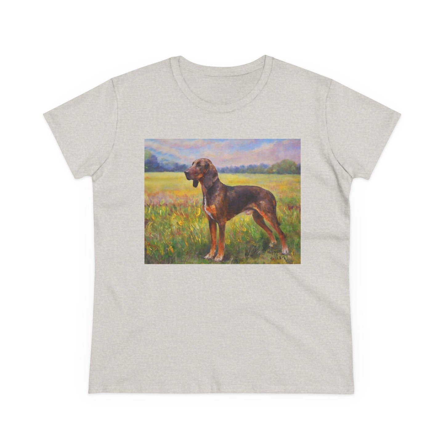 Plott Hound Women's Midweight Cotton Tee