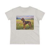 Plott Hound Women's Midweight Cotton Tee