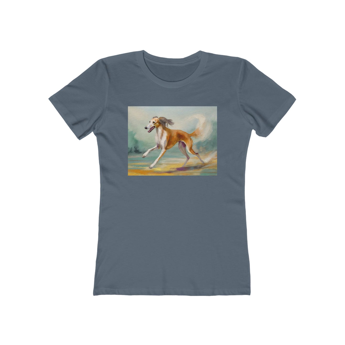 Saluki Women's Slim Fitted Ringspun Cotton Tee